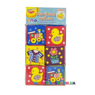 Развивающая игрушка Веселые кубики Mommy Love 403R/6D PPH